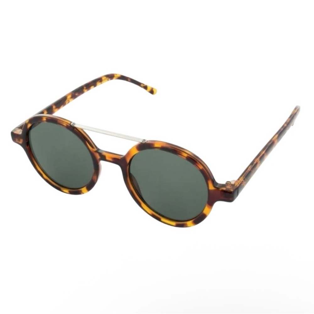 Tortoise Shell Round Sunglasses NEW KOMONO The Vivien Brown Gold - Picture 3 of 10